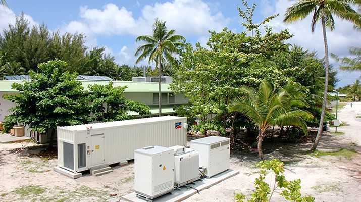 The project features an output of more than 1MW on the island of Tetiaroa, with 60% of the island’s electricity demand covered following the completion of the installation. Image: SMA